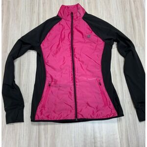 Champion Performax Women's Pink Black Athletic Jacket Full Zip Activewear Size M